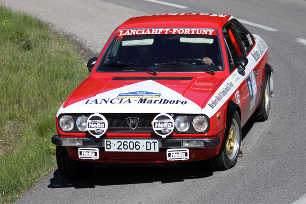 Fortuny-Jiménez (Lancia) führend bei der XIV. Rally Costa Brava Històric