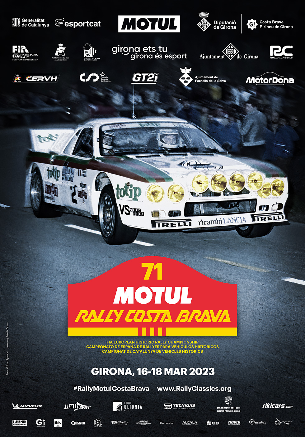 CERVH: Campeonato de España de Rallyes para Vehículos Históricos 2023 71_Rally_Motul_Costa_Brava_Poster_02-23