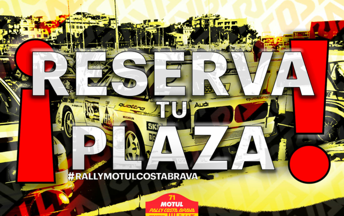 Obrim període de reserva de plaça per al 71 Rally Motul Costa Brava