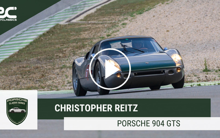 Christopher Reitz y su Porsche 904 GTS en las Porsche Classic Series