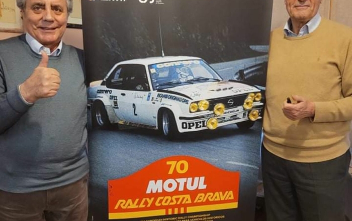 Tony Fassina y «Rudy» ya tienen su recuerdo del 70 Rally Motul Costa Brava